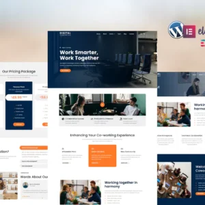 Digital Coworking Elementor Template Kits