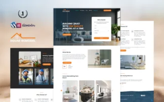 House Remodel Landing Page Design