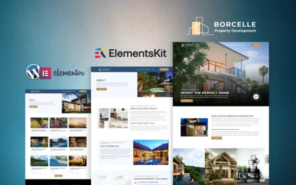 Borcelle Property Development Wordpress Template kit