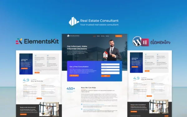 Real Estate Consultation Landing Page