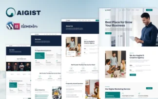 Aigist Digital Marketing Agency Elementor Template