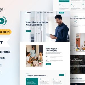 Digital Marketing Agency WordPress Elementor Template Kit | Creative Studio & Business Consulting Website Theme