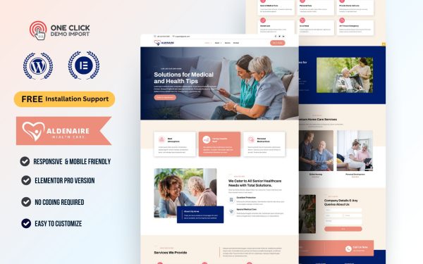 Health Care & Medical Clinic WordPress Elementor Template Kit | Doctor, Hospital & Dental Website Theme
