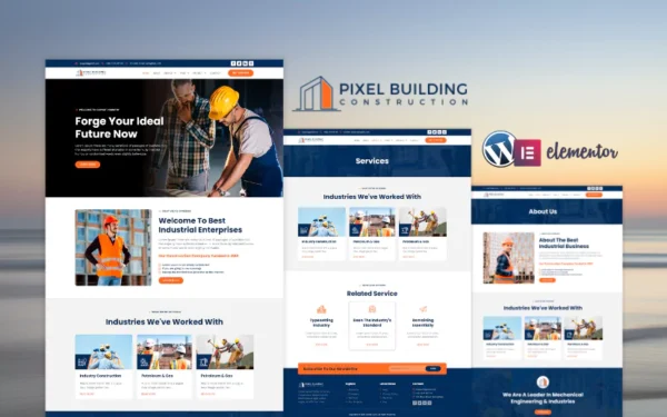 Building Construction Webdesign Template kit