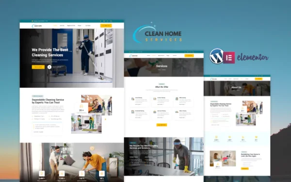 Cleaning Service Elementor Template Kit