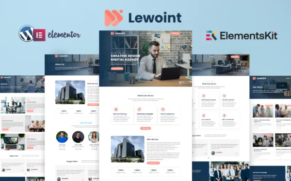 Lewoint Digital Marketing Agency Website Template Kit