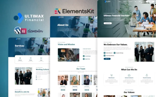 Ultimax Financial Services Website Template Kit