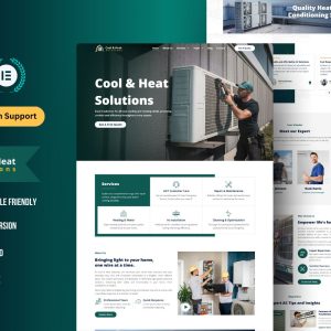 AC Repair & HVAC Services WordPress Elementor Template Kit | Air Conditioning & Heating Website Theme