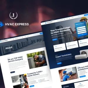 HVAC Express AC Repair Wordpress Elementor Template