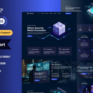 Cyber Security & IT Solutions WordPress Elementor Template Kit | Network Security & Tech Agency Website Theme