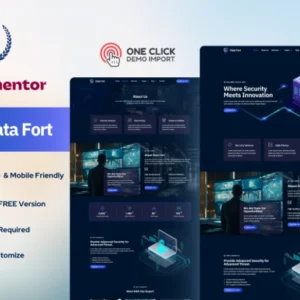 Data Fort — Cyber Security Services Elementor Template Kit