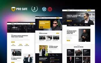 Pro Safe - Security Services WordPress Elementor Template