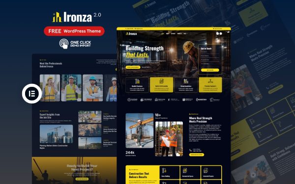 Construction WordPress Theme – Ironza 2.0 |
