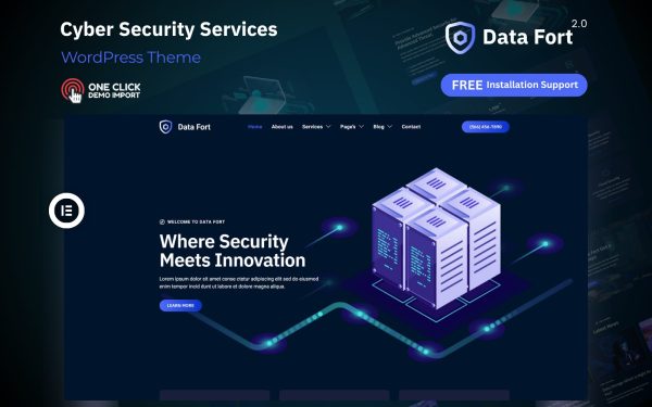 Cyber Security WordPress Theme – Data Fort 2.0 | IT Security & Network Protection Solution