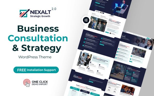 Consulting WordPress Theme – Nexalt 2.0 | Corporate Agency & Business Solution
