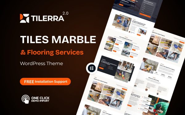 Flooring WordPress Theme – Tilerra 2.0 | Tile Installation & Contractor Solution