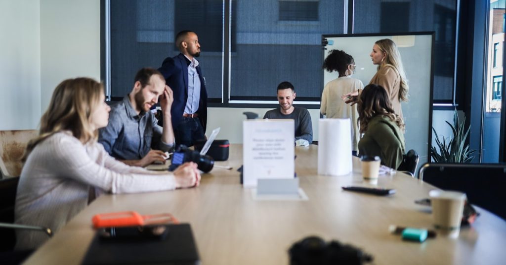 people sitting at the table