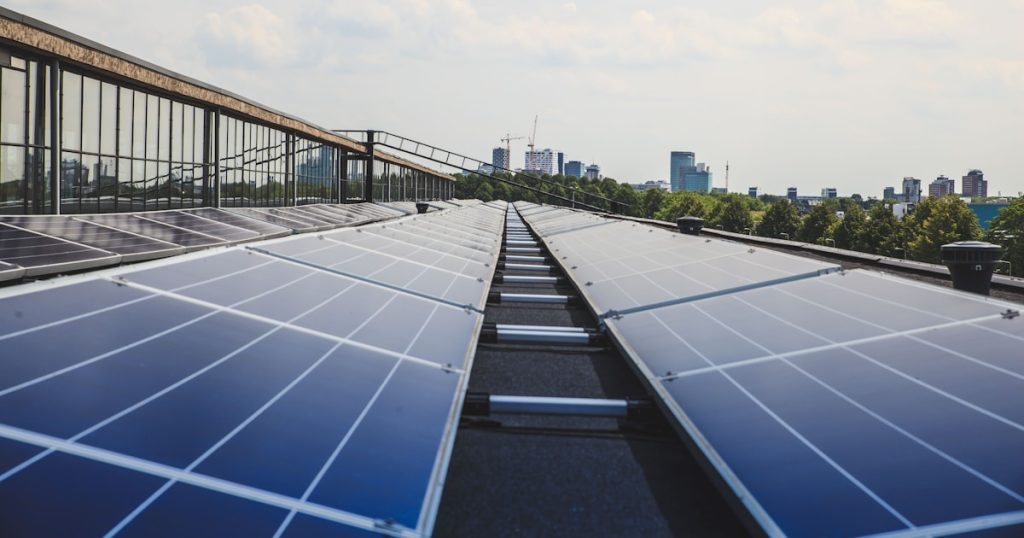 black and white solar panels