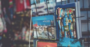 selective focus photography of cards