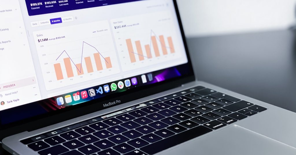black and silver laptop computer