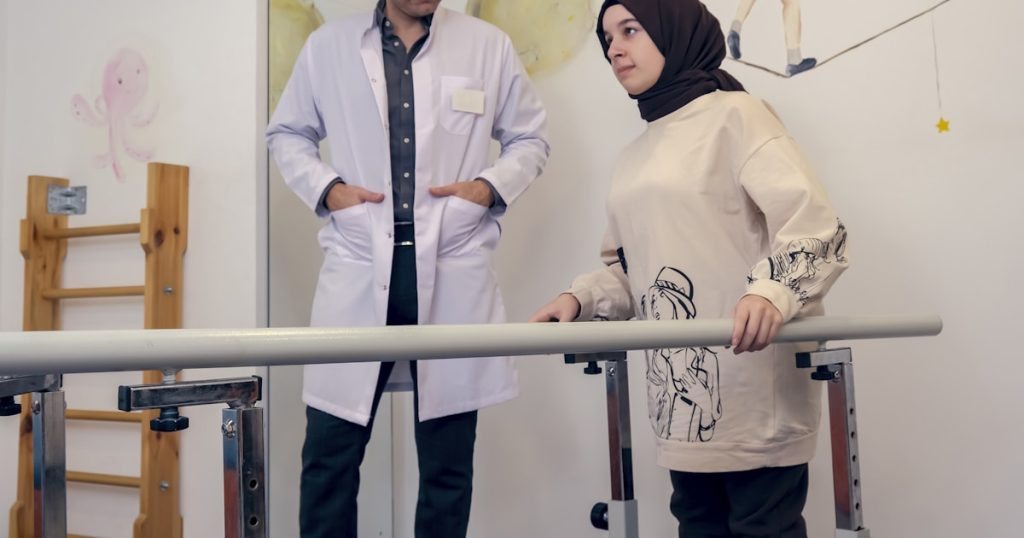 a man and a woman standing next to each other