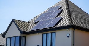 a house with solar panels